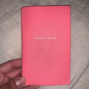 Mummy To Be Smythson leather notebook